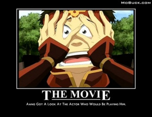 Aang's reaction to the movie... - avatar-the-last-airbender Photo