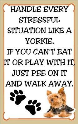 Yorkshire Terrier Magnet for The Refridgerator Stressful Situations ...