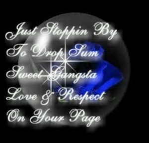 ... Graphics > Showing Some Love > drop some sweet gangsta love Graphic