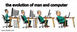 Funny Pictures-Reality-Evolution-Man-Computer-Funny Images-Photos