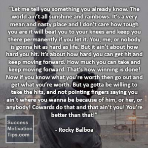 Rocky balboa quotes the world ain