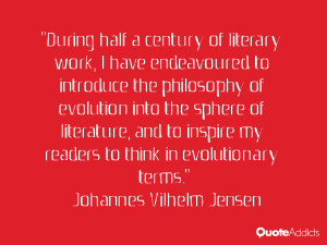 During half a century of literary work, I have endeavoured to ...