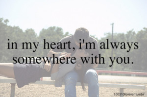 In My Heart, I’m Always Somewhere With You