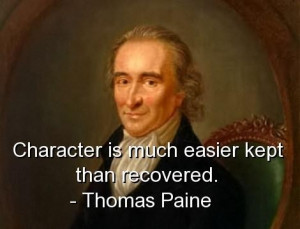 Thomas paine quotes and sayings character true