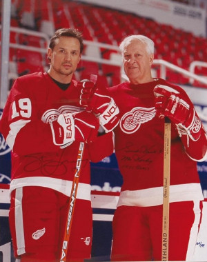 Yzerman and Howe…. Two of the best Detroit red wing players