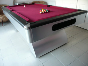For a personalised quote for a bespoke, hand made Silver Pool Table ...