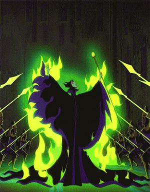 Maleficent green fire