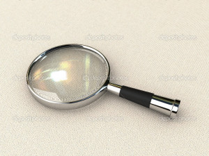 Black Magnifying Lens And