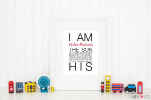 , Quote Print, Inspirational Quote, Wall Quotes, I Am Printable, Boy ...