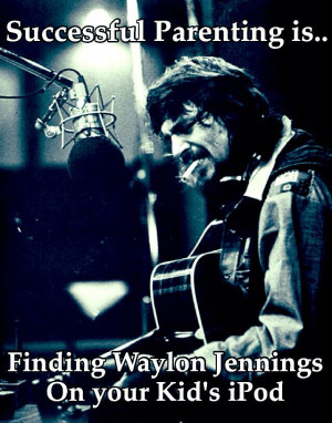 Waylon Jennings Successful Parenting Country music singer
