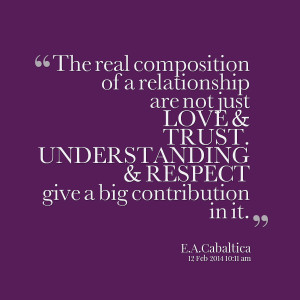 Quotes Picture: the real composition of a relationship are not just ...