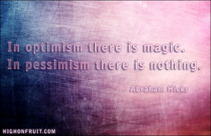 Optimism/Pessimism