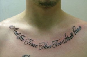 Men Design Good Tattoo Quotes