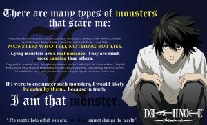 Lawliet: Monster that scare me/Change the world by mickeyelric11