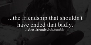 best friend, friendship, end