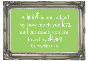 ... details for Movie Quote Wizard Of Oz A Heart Is Not Judged Lime Green