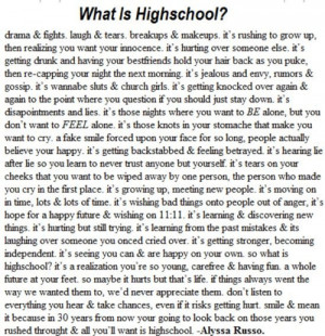 Quotes About High School Memories Quotes About High School