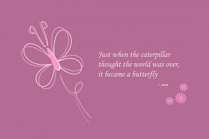 Every butterflystarted out as a caterpillar…and many inspirational ...