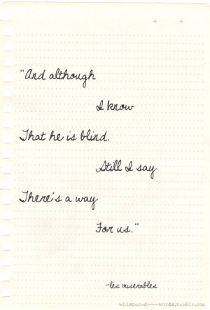 On My Own- Les Miserables