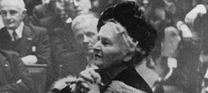 Dr Montessori at the United Nations late 1940's