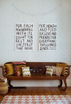 Great bench! And quote!