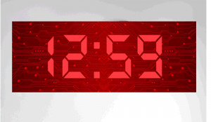 Geeky Clocks - The Big Time Digital Wall Clock