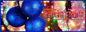 Cover Christmas Balls The Tree Timeline Blue