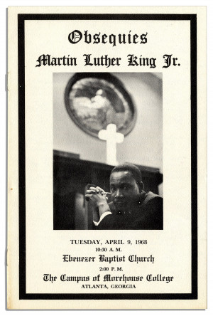 Obsequies Program From the Funeral of Martin Luther King ...