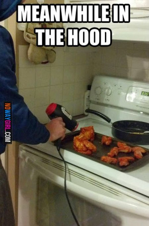 In The Hood: Cooking Chicken With A Hair Dryer - NoWayGirl Cat ...