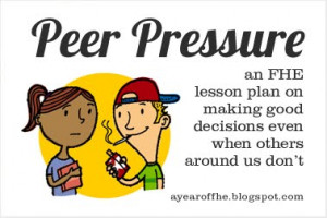 2012 - Wk. 19: Peer Pressure