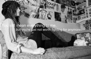 Girl, quotes and sad pictures