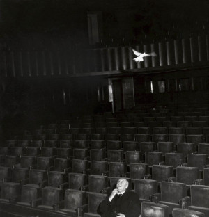 PAUL CLAUDEL A LA REPETITION DE SA PIECE 1953