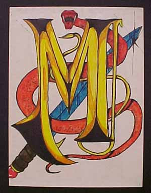 medieval illuminated letters m