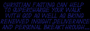 Christian Fasting is a powerful way to nurture intimacy with Jesus ...