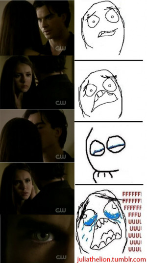 delena, forever alone, lol, rose, the vampire diaries