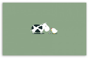 Funny Cow Egg HD wallpaper for Standard 4:3 5:4 Fullscreen UXGA XGA ...