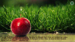 we are god s fruits born of god s seed one does not become god