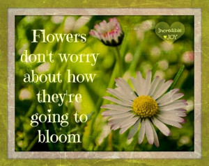 Flowers quote via www.Facebook.com/IncredibleJoy