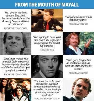 Rik Mayall Quotes The Young Ones comedian and actor Rik Mayall