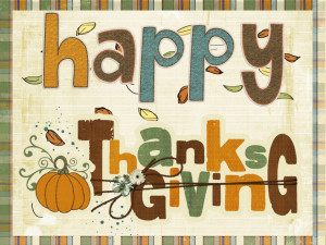 ... Quotes Gallery: Happy Thanksgiving Quote In Cute Picture Design
