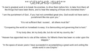 Go Back > Pix For > Genghis Khan Quotes