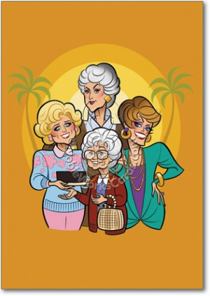 Golden Girls Unique Inappropriate Humorous Birthday Greeting Card ...
