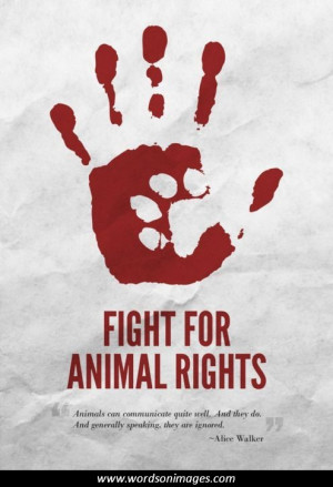 Animal rights quo...