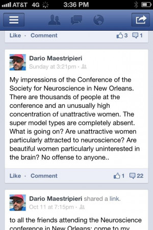 SfN 2012: Professors behaving badly | Drugmonkey