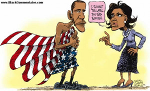 blackcommentator com political cartoon obama patriotism