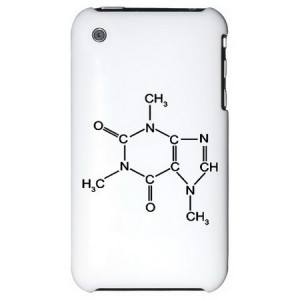 Caffeine Chemistry Funny iPhone 3G Hard Cases