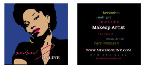 So yes, i went ahead and designed my own comp cards and business cards ...