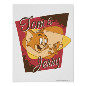 Tom And Jerry Logo Posters From Zazzle