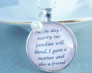 ... mother in law jewelry, quote pendant, quote jewelry, mother in law