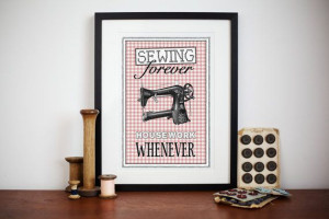 Household Quote Poster Red Mothers Day Make do by oflifeandlemons, $21 ...